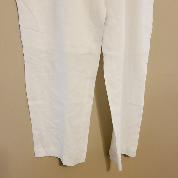 Madison | Women's White Relaxed Linen Drawstring Pants (Size XXL) - Picture 10 of 15